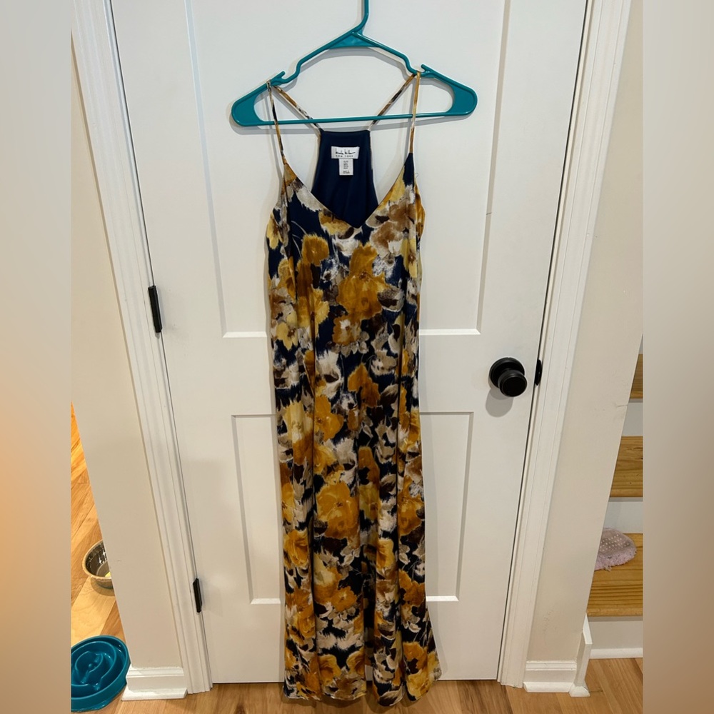 Nicole Miller NY Blue & Gold Dress